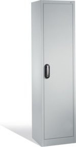 C+P Werkzeugschrank mit Drehtür und 4 Regalböden in Lichtgrau, H: 195 cm, B: 50 cm, T: 40 cm - Bild 1