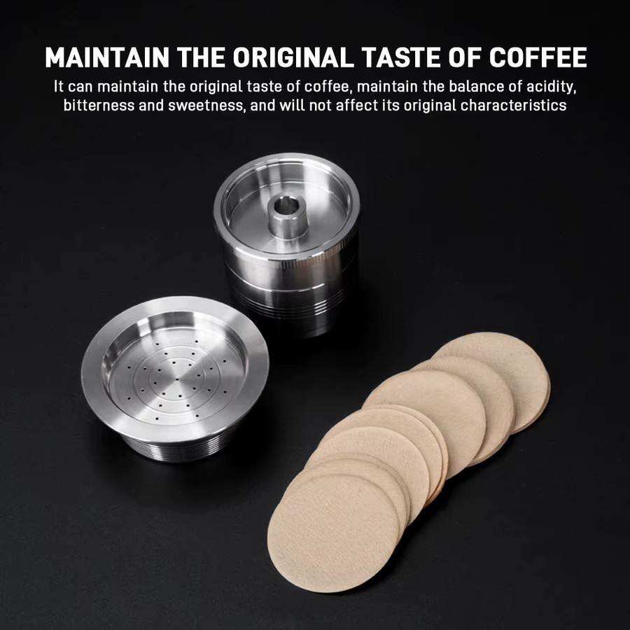 Dalinwell Runde Einweg-Kaffeefilter aus ungebleichtem Papier in Beige und Braun, kompatibel mit Lavazza und Illy Coffee Pods - Bild 4