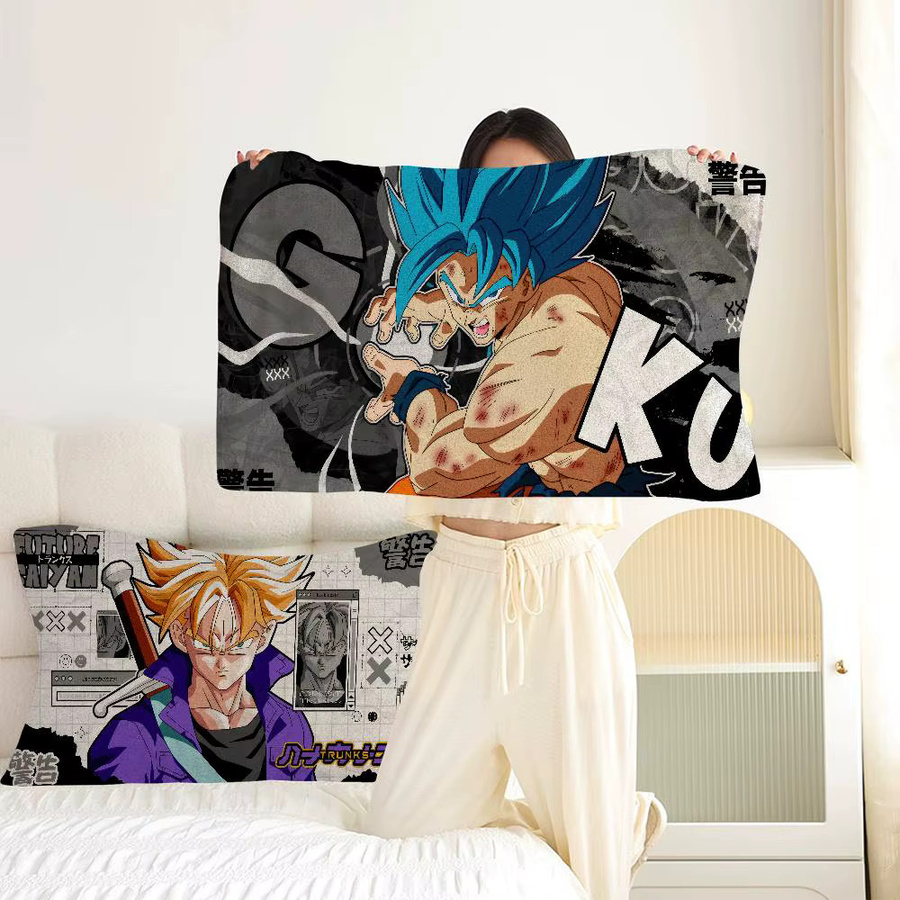 D-Dragon Anime B-Ball Kissenbezug aus Polyester, rechteckig, mehrfarbig, schweißabsorbierend und fleckenabweisend - Bild 4