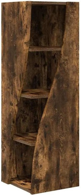 vidaXL Eckschrank in Geräucherte Eiche, moderner Standregal aus Holzwerkstoff, Braun, B/T/H: 32 x 32 x 102 cm - Bild 1