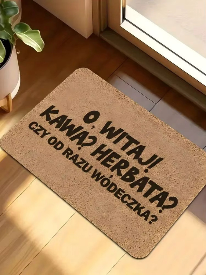 VIKAMA Humorvolle polnische Fußmatte als dekorative Eingangsmatte und Flur-Teppich, B/T: 60 x 40 cm - Bild 4