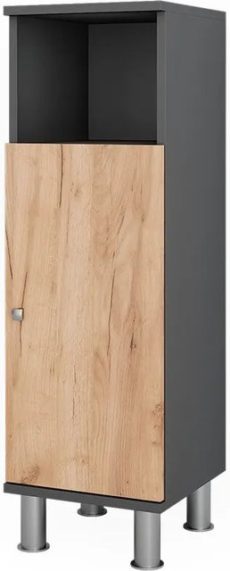 Vicco Midischrank Fynn in Anthrazit, Breite: 30 cm, Höhe: 95 cm - Bild 1