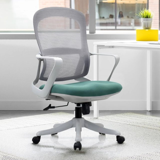 Ergonomischer Chefbürostuhl DUTRIEUX in Schwarz mit Armlehnen und Rollen für das Home-Office - Bild 1