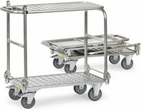 Fetra ESD-Klapp-Tischwagen 91181 in Silber aus Aluminium - Bild 1