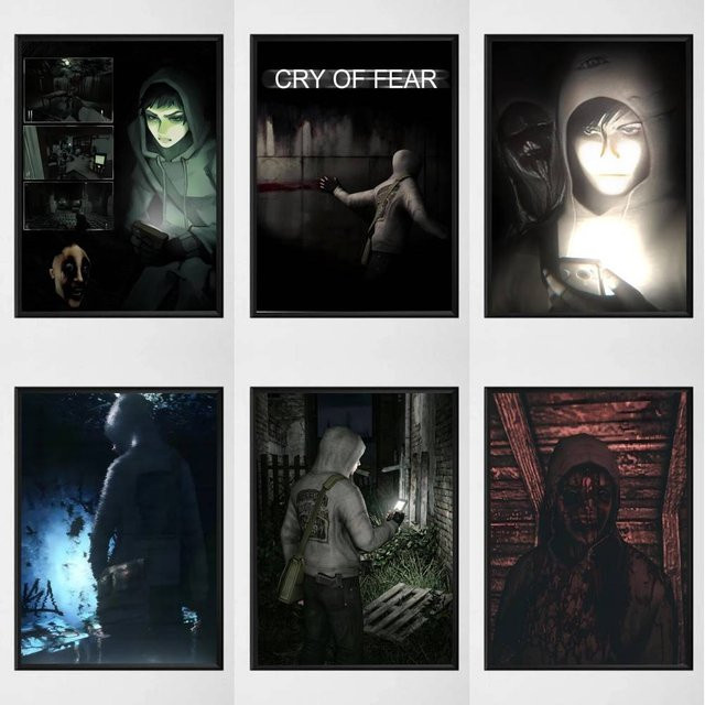 Poster Cry of Fear von Simon Henriksson als selbstklebender Papierdruck - Bild 1