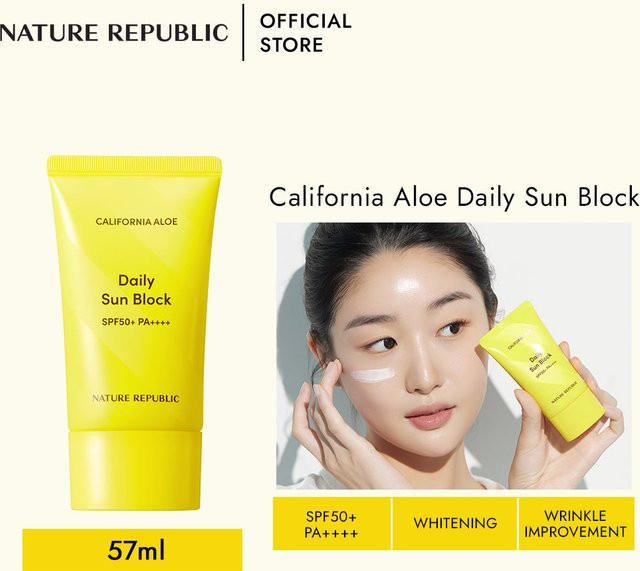 Nature Republic California Aloe Daily Sun Block SPF50+, 57 ml - Bild 1
