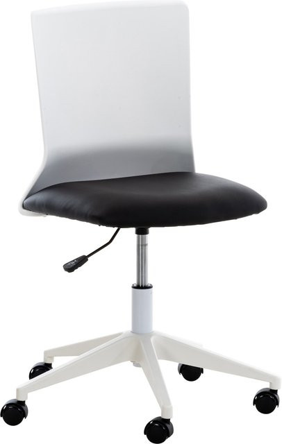 Ergonomischer Bürostuhl CLP Apolda in Schwarz aus Kunstleder und Stoff mit Kunststoffgestell - Bild 1