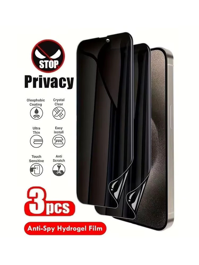 3er-Pack Anti-Spionage Hydrogel Displayschutzfolie für Samsung Galaxy S21 bis S25 Ultra und S26 Serie Privacy Screen Protector - Bild 7
