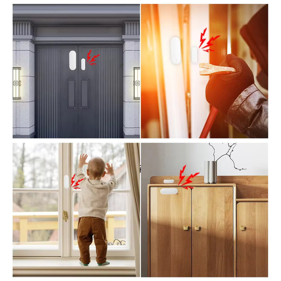 Tuya Zigbee Smart Türsensor in Weiß für Smart Home mit Smart Life App Unterstützung als Öffnungs- und Schließdetektor für Fenster und Türen - Bild 3