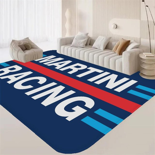 Karpetti Bereichsmatte M-Martini Racing Logo, Mehrfarbig, B/T: 150 x 100 cm, Rutschfest und Waschbar - Bild 1