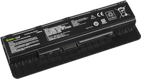 Green Cell Notebook-Akku A32N1405 für Asus, Li-Ion Pack, 10.8V, 4400 mAh, Schwarz - Bild 1