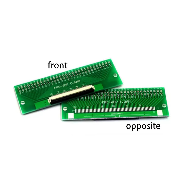 ChengHaoRan FPC FFC Stecker SMT auf 2,54mm Pitch, 0,5mm Abstand, Farbe: Grün - Bild 2