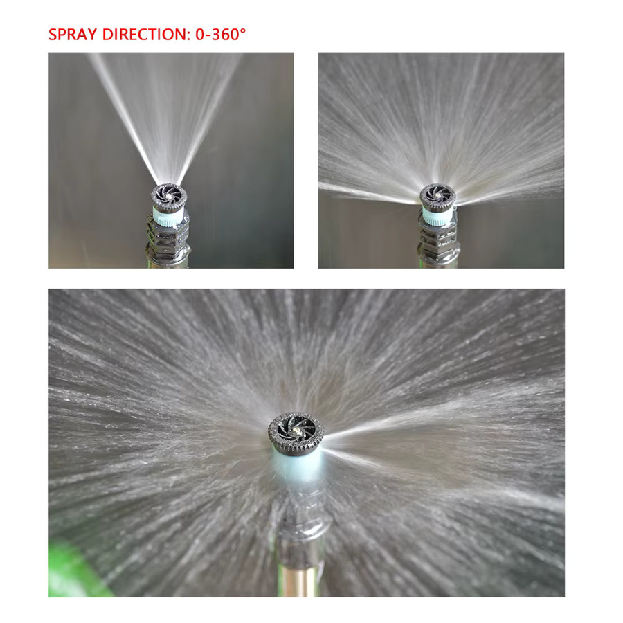 GI Yuling 5er Set Einstellbare Ersatz Streudüsen für Pop-up Sprinkler, 1/2 Zoll, Schwarz, 0 bis 360 Grad für Garten und Rasenbewässerung - Bild 3