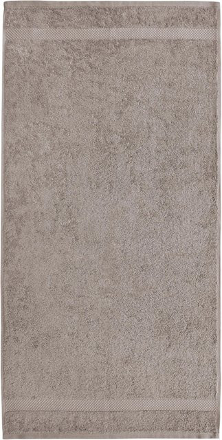 Dyckhoff Duschtuch Planet in Taupe, schnelltrocknendes Baumwoll-Frottier mit Bordüre, Breite: 70 cm, Länge: 140 cm - Bild 1