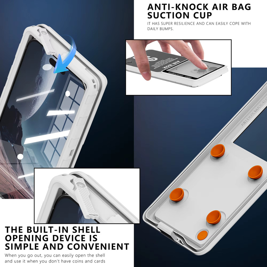 Shellbox Wasserdichte Handyhülle IP68 transparent für bis zu 6,9 Zoll mit Unterwasser-Touchscreen und Staub- sowie Fallschutz - Bild 3