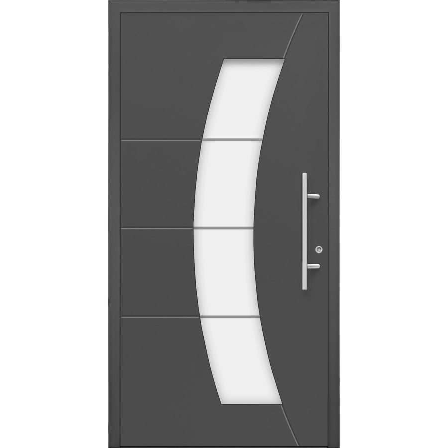 Splendoor Aluminium Sicherheitshaustür Moderno RC3 M340 Premium in Anthrazit mit Glaseinsatz, B/H: 110 x 210 cm, Anschlag Rechts - Bild 2