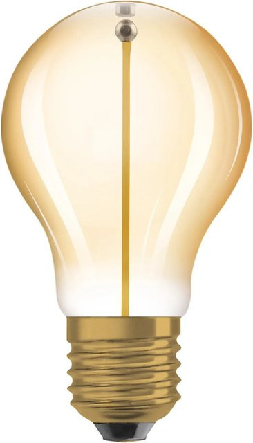 Osram LED-Leuchtmittel E27 Glühlampenform in Goldfarbig mit warmweißem Licht, 1,8 W, 80 lm, H x Ø: 10,5 x 6 cm - Bild 1