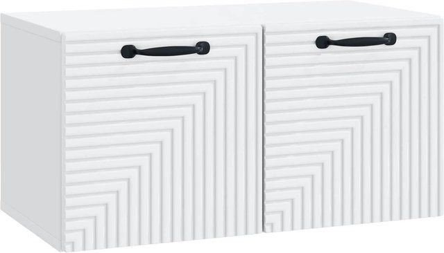 vidaXL Wandmontierter TV-Schrank Weiß aus Holzwerkstoff, B/T/H: 59,5 x 31 x 30 cm - Bild 1