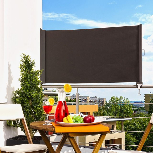 Hecht Balkonmarkise UP mit Cassette aus Aluminium und Polyester in Anthrazit, Breite: 75,0 cm - Bild 1
