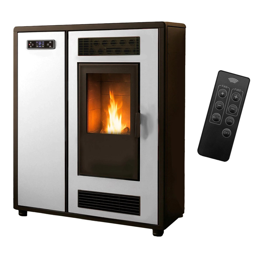 Sannover Luft-Pelletofen Slim Astral 12,2 kW Weiß - Bild 2