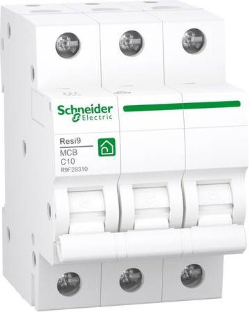 Schneider Electric R9F28310 Leitungsschutzschalter MCB, Weiß, 3,0 A, 10,0 kA - Bild 1
