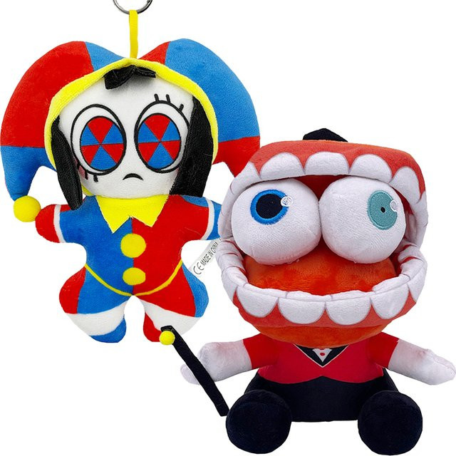 Potdemiel Zirkus-Kaninchen-Clown, Plüschtier, bunt, mehrfarbig - Bild 1