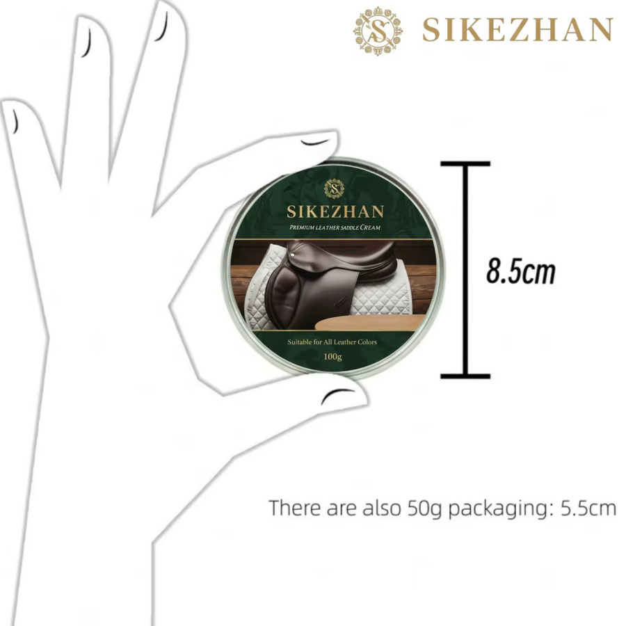 SIKEZHAN Premium Lederpflegecreme für Pferdeausrüstung, Stiefel, Jacken, Taschen und Möbel, 100g - Bild 5