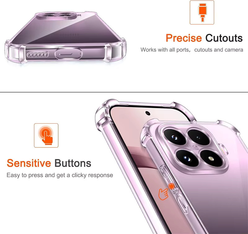 Xiaomi 17T Pro 5G Silikon Hülle Transparent Anti-Vergilbung - Bild 2