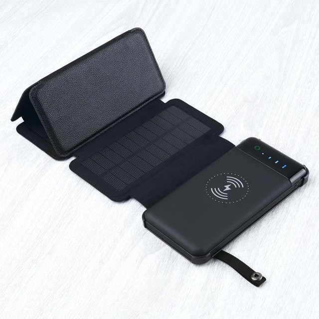 Felixx Solar Powerbank 10.000-mAh in Schwarz - Bild 1