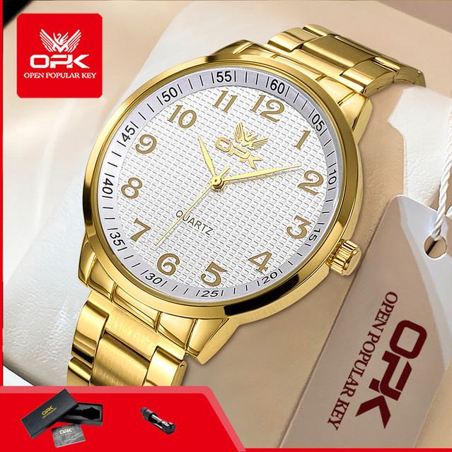 OPK Armbanduhr Quarz, Edelstahl, Digitaluhr, Herren - Bild 1