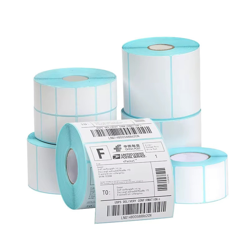 700 Stück Thermo Etiketten Aufkleber aus Papier in Weiß, wasserfeste Barcode-Etiketten für Supermarkt und Preisdruck, B/H: 40 x 30 mm - Bild 2