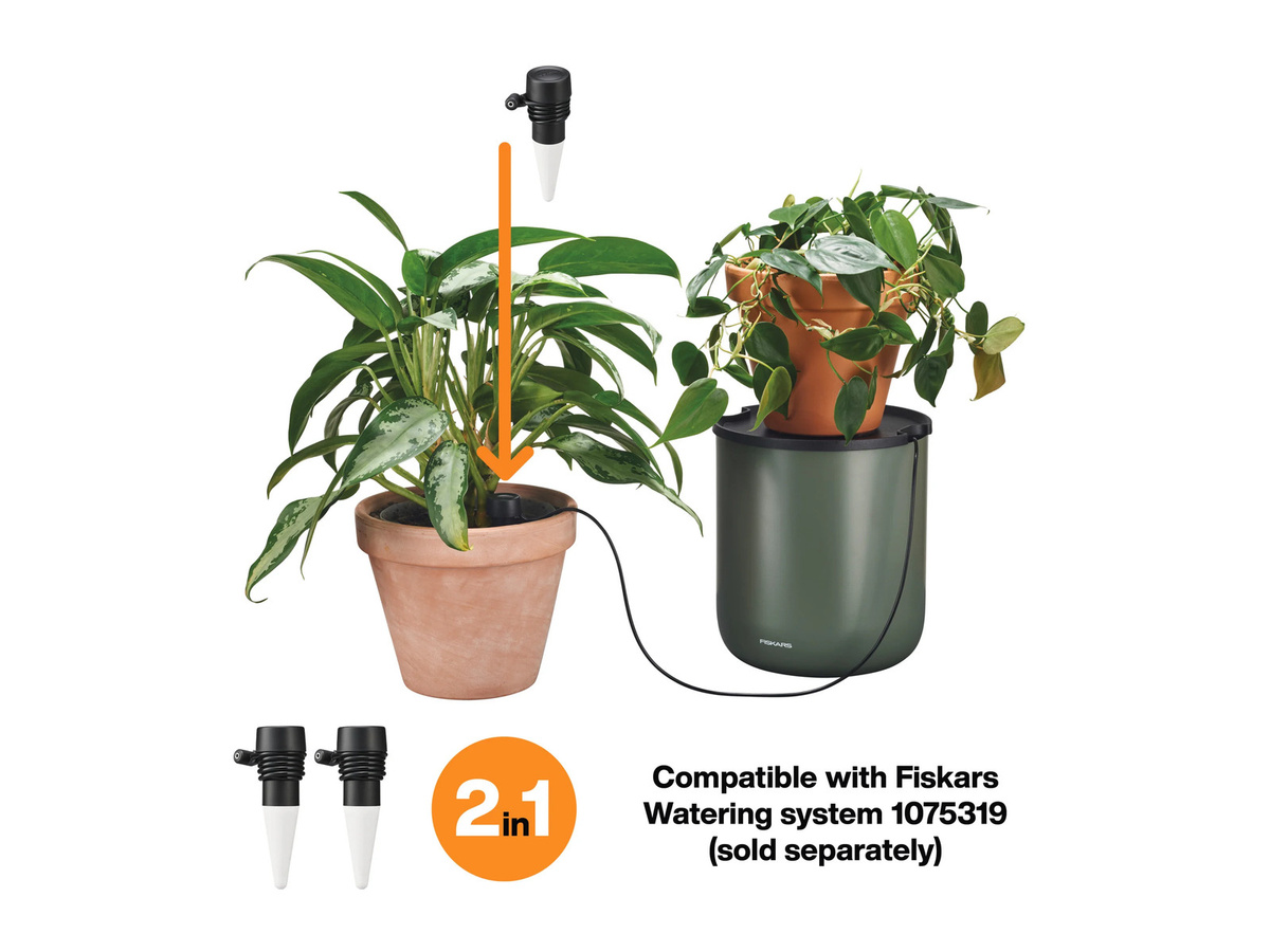 Fiskars Plant Care Bewässerungskegel für Zimmerpflanzen, 2 Stück - Bild 2