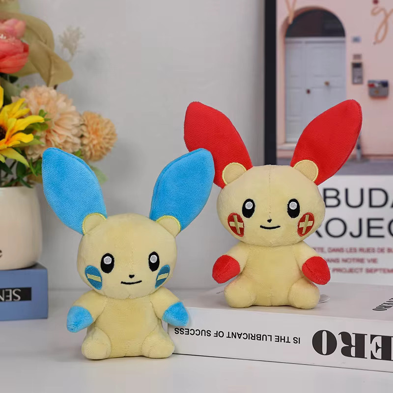TAKARA TOMY Pokémon Plusle Minun, Plüschtiere, 14 cm - Bild 2
