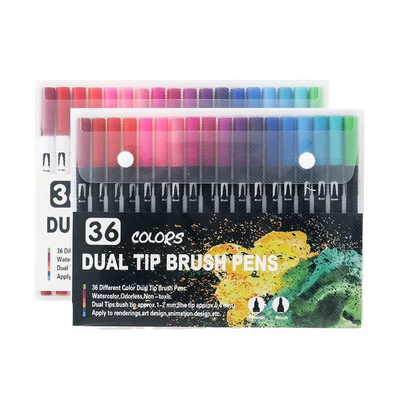 Acryl-Marker Set mit Doppelspitze und weichem Pinsel für Steinmalerei, Leinwand, Glas, Keramik, Stoff und Kunststoff in 12 bis 120 Farben - Bild 5