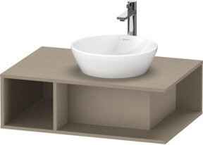 Duravit Waschtischunterschrank D-Neo wandhängend in Beige matt, B/T: 80 x 55 cm - Bild 1