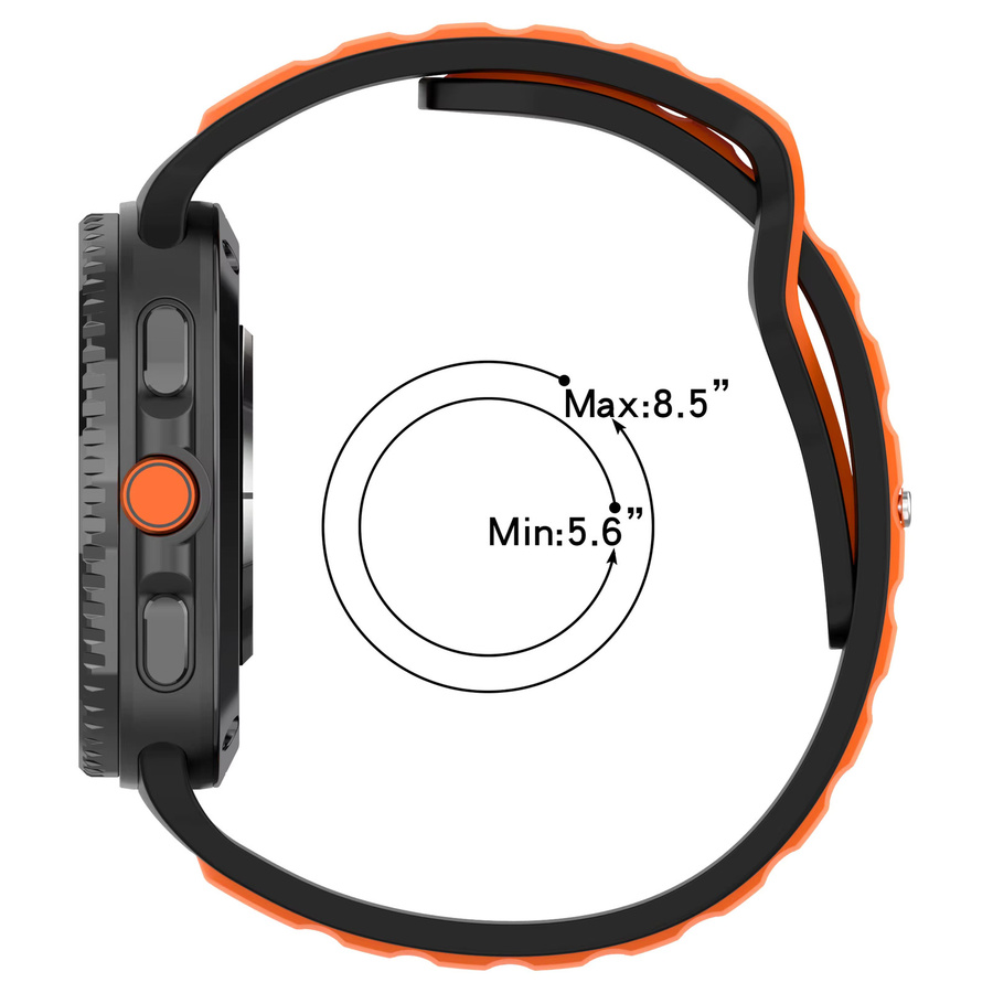 Uhrenarmband Silikon, Bicolor, Unisex - Bild 5