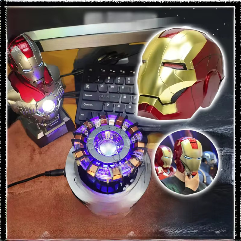 Bandai Marvel Iron Man 1:1 Helm, mit elektrischem Öffnen und Schließen, mit englischer Stimme und Fernbedienung - Bild 1