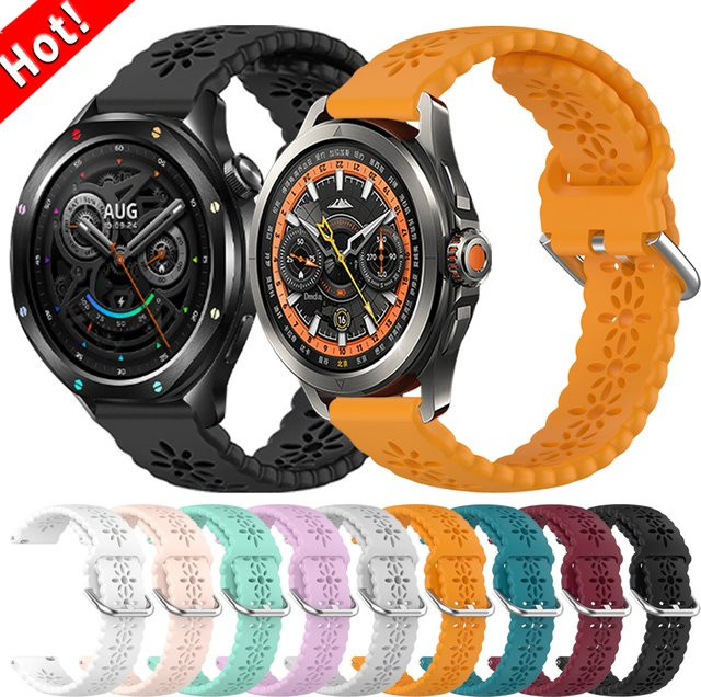 Silikon Armband für Xiaomi Smartwatch S2, S1 Active/Pro, S3 und S4, 22mm, Multicolor - Bild 1