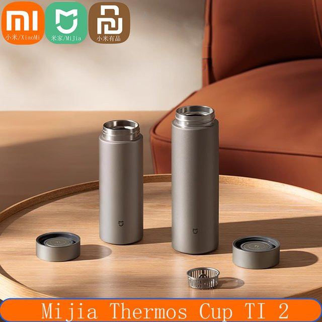 Xiaomi Smart Thermos-Vakuumflasche Ti 2 aus reinem Titan in Silber, 350 ml - Bild 1