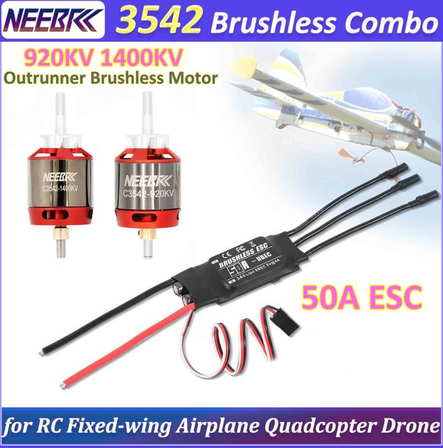 NEEBRC RC Brushless Combo für Flugzeuge, Motor und ESC, Zubehör - Bild 1