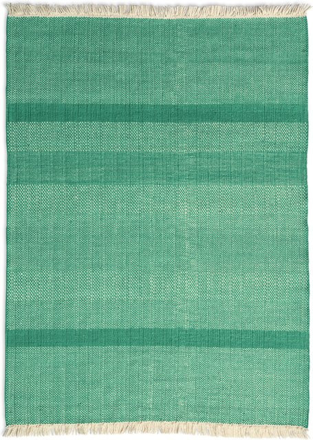 Nanimarquina Tres Texture Teppich in Gold, Schwarz und Grün aus Wolle und Viskose - Bild 1