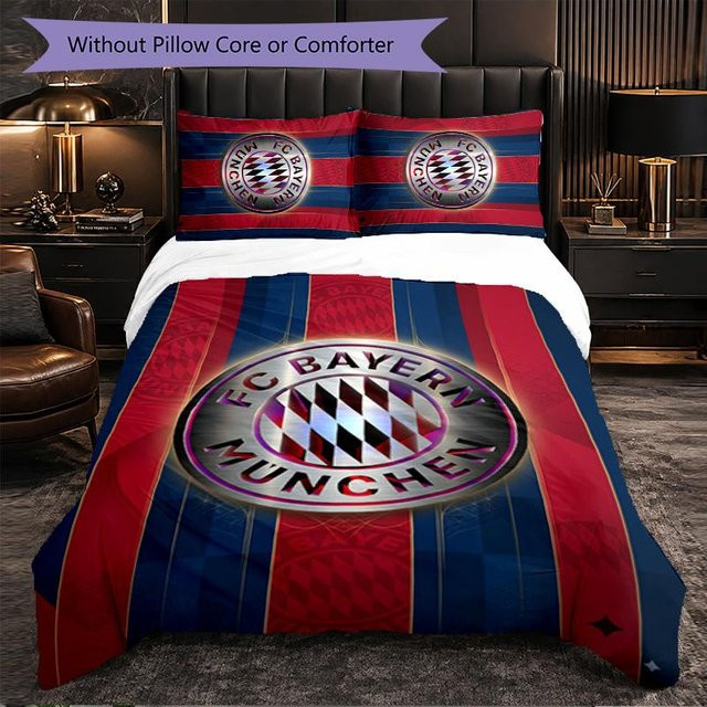 FC Bayern München Bettwäsche-Set 3-teilig aus Mikrofaser in Rot mit Bettbezug und Kissenbezug, B/H: 240 x 220 cm - Bild 1