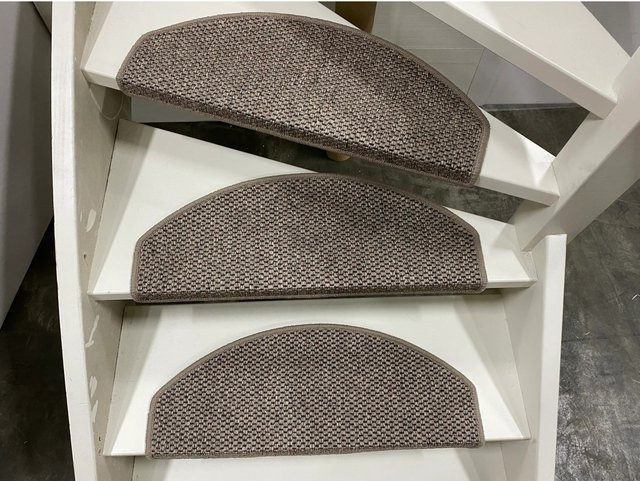 Multimat Stufenmatte Natura in Taupe aus Sisal, rutschfest und schallschluckend, B/T: 65 x 28 cm - Bild 1
