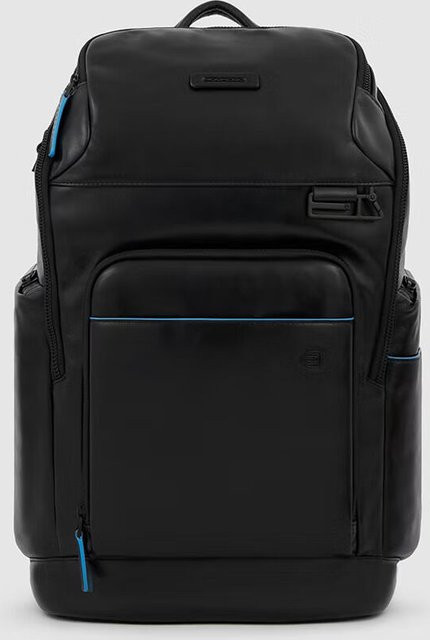Piquadro Blue Square Revamp Laptop-Rucksack für 14 Zoll mit iPad Pro 12,9 Zoll Fach in Schwarz - Bild 1