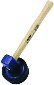 Idealspaten Plattenlegerhammer Sieger mit auswechselbarem Gummiaufsatz, Blau, 1,5 kg - Bild 1