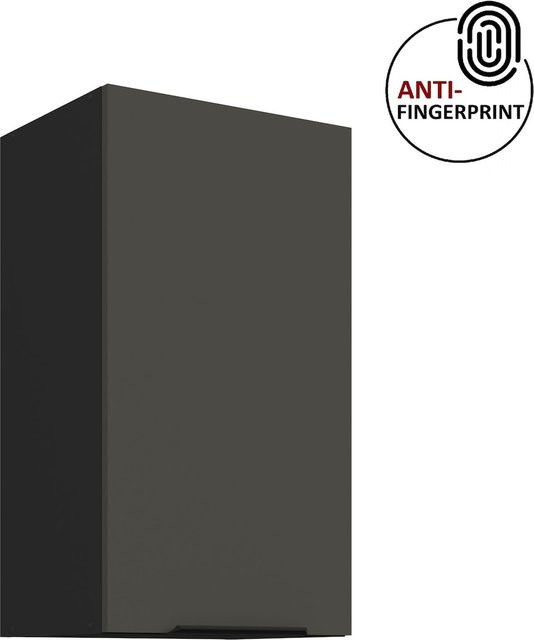 Küchen Hängeschrank ARIA in Anthrazit matt mit Einlegeböden - Bild 1