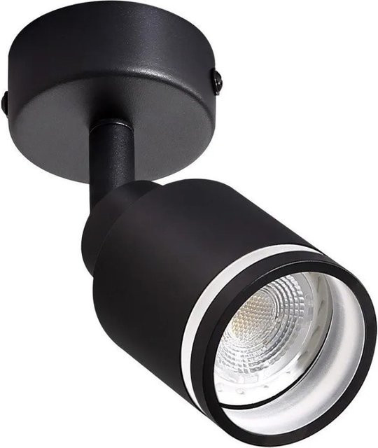 NETTLIFE Deckenstrahler aus Metall in Schwarz, verstellbarer LED-Zylinder mit GU10-Fassung - Bild 1