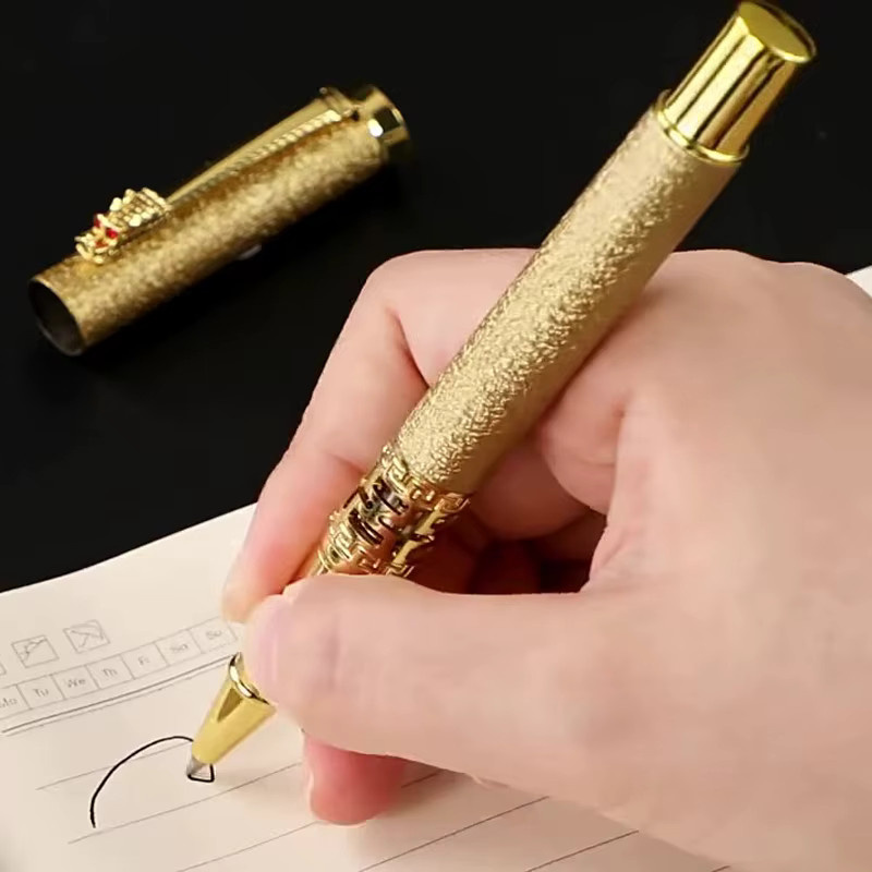 FFHUOHUO Gelstift aus Metall mit schwarzer Tinte für Schule und Büro - Bild 4