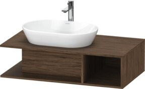 Duravit Waschtischunterschrank D-Neo wandhängend in Braun, B: 100 cm, T: 55 cm - Bild 1