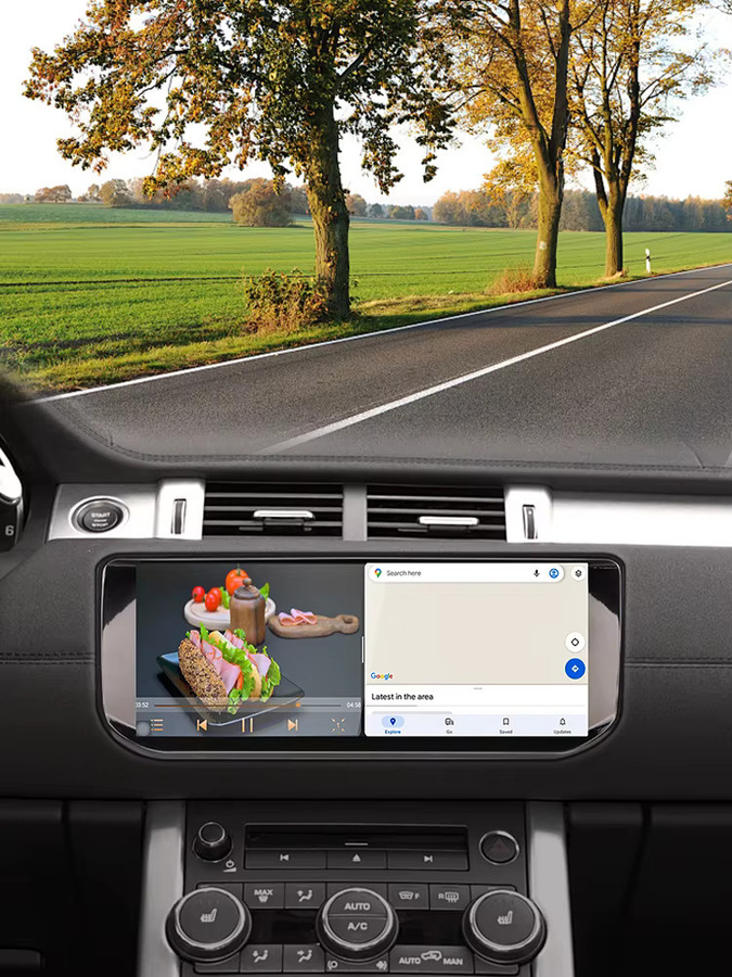 STWEI Android 13 Multimedia System für Range Rover Evoque L538 mit 10,25 Zoll HD Display, 8 Kern Prozessor und drahtlosem CarPlay in Schwarz - Bild 4